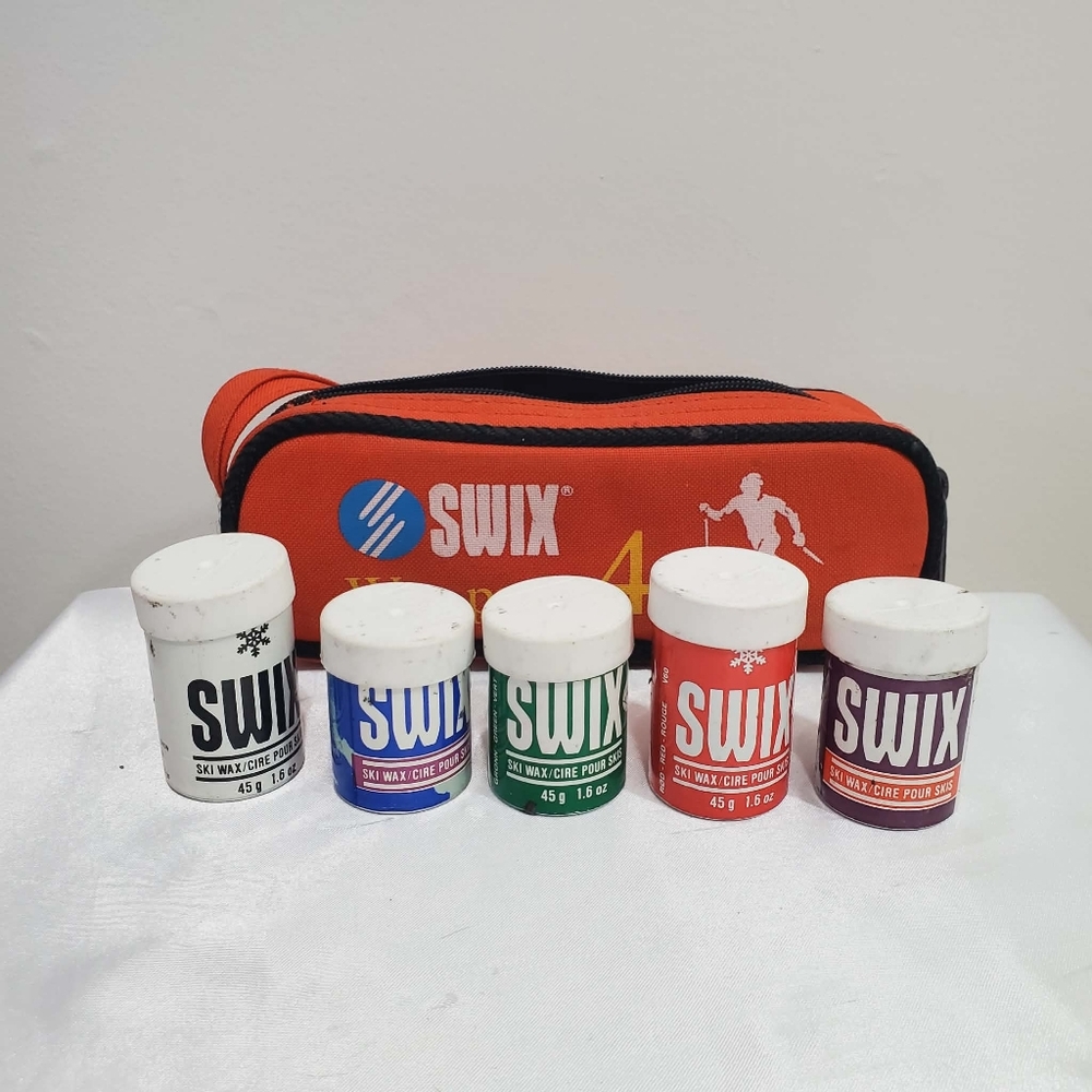 Swix Red and Multicolor Ski Wax Kit with Carry Case